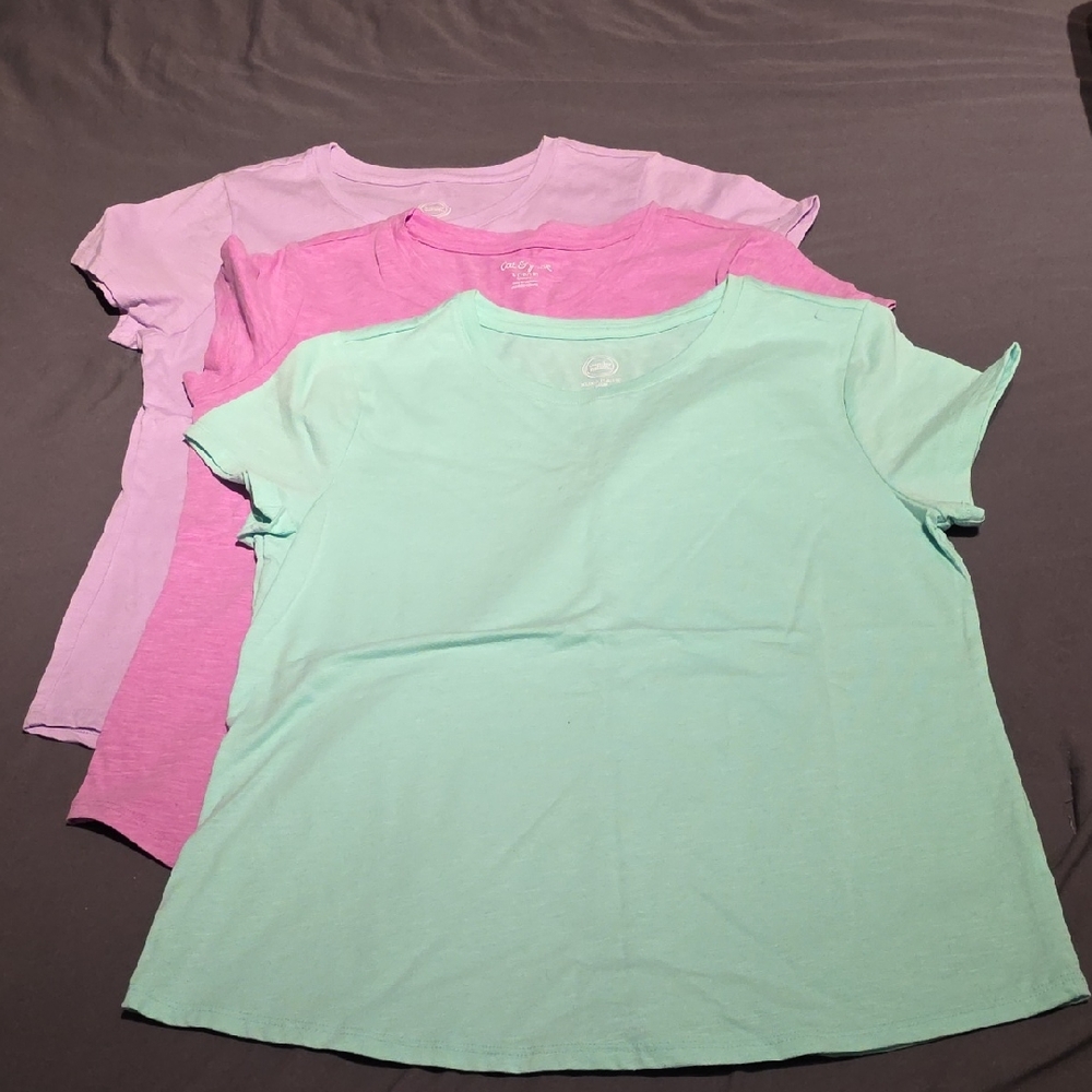 Wonder Nation Short Sleeve Tees - Mint, Pink, Lavender